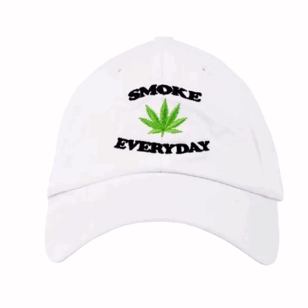 Leaf Pattern Green Garden Flowers Weed Smoke Everyday Cap Hat NEW Fast Ship